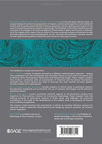 The Sage Handbook of Qualitative Research in Psychology (Sage Handbooks)