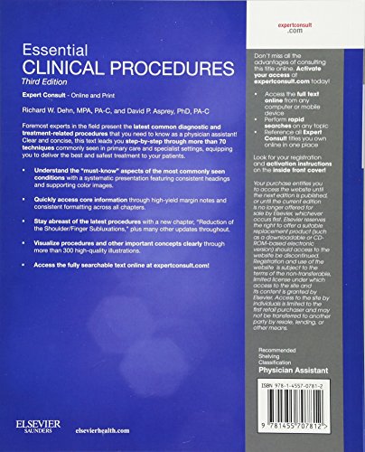 Essential Clinical Procedures: Expert Consult   Online and Print (Dehn, Essential Clinical Procedures)