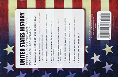 United States History: Preparing for the Advanced Placement Examination, 2018 Ed...