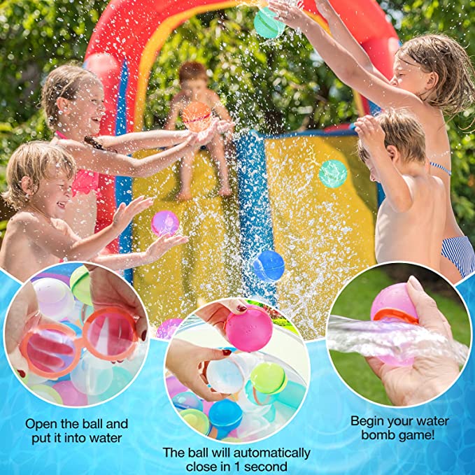 Reusable Balloons for Latex Free Self Sealing Fun Activities